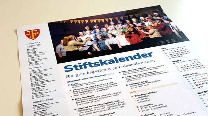 Stiftskalenderen er sendt til alle kyrkjekontora. Den oppdaterte kalenderen finn du på våre nettsider.