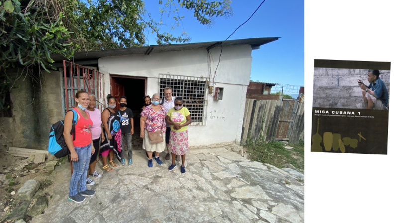 Marta Romero Lorenzo (i midten med brun veske) har komponert Misa Cubana, luthersk liturgi for Cuba.