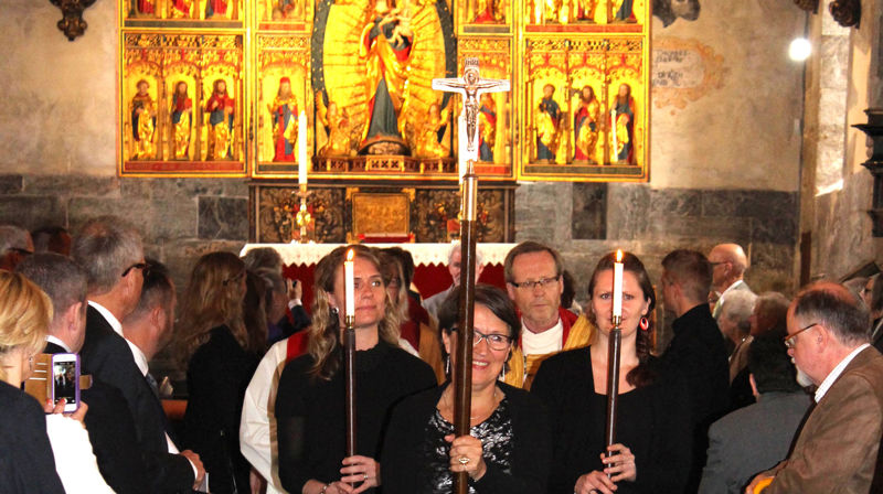 Gjenopninga av Mariakirken etter fleire års renovasjon, var ei viktig hending i 2015. Foto: Jens Z. Meyer