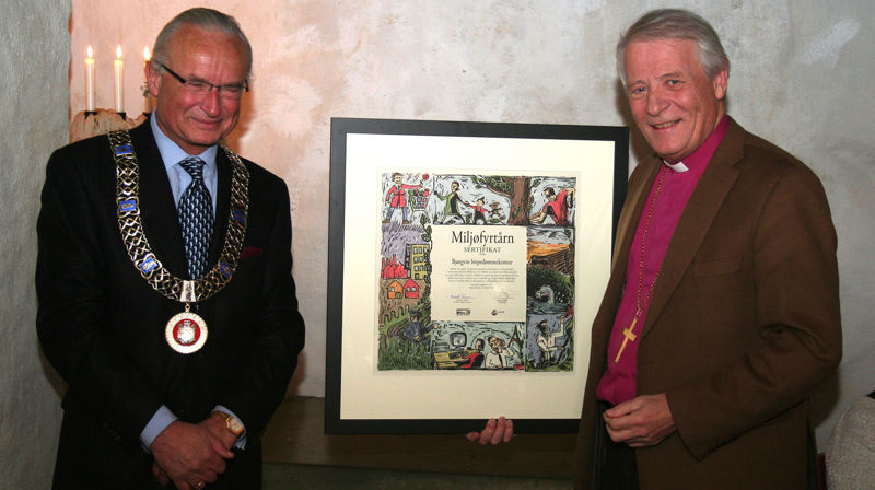 Bjørgvin bispedømekontor vart miljøfyrtårnsertifisert i 2008, og fekk sitt første diplom av dåverande ordførar i Bergen, Herman Friele ved ei overrekking i 2009. Mottakar er dåverande biskop Ole D. Hagesæther.
