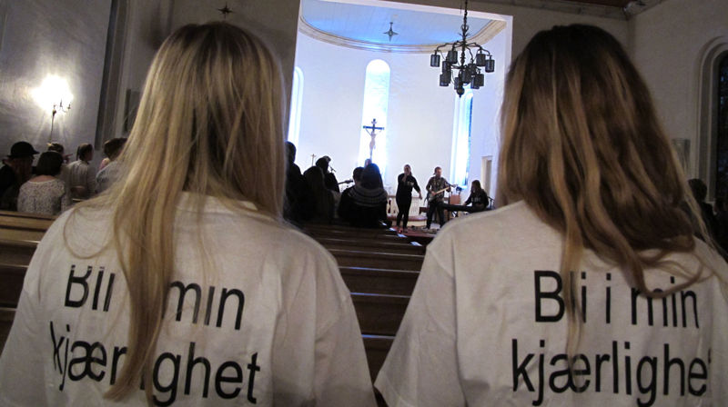 Ung Lutherfest startar med Thank God it's friday (TGIF) fredag kveld. Foto: TGF-media