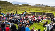 Bjørgvin bispedøme 950 år. Frå Seljumannamesse og jubileumsgudsteneste på Selja, 8. juli 2018. Foto: Magnus Skrede