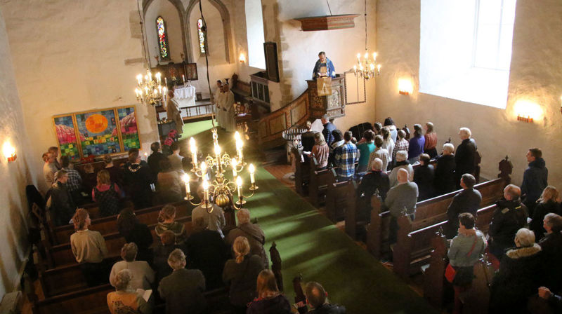Visitasgudsteneste i Vangen kyrkje, Aurland. Foto: Jan Christian Jeving