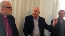 Frederik de Klerk ble intervjuet av biskop Atle Sommerfeldt og lektor Magne Aasbrenn