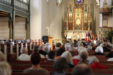 Det var en tilnærmet fullsatt domkirke som feirer Sjømannskirkens 150-årsjubileum 31.august.