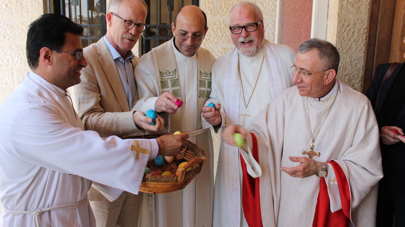 Fra påskefeiringen i den lutherske menigheten i Amman i Jordan, mai 2013. 