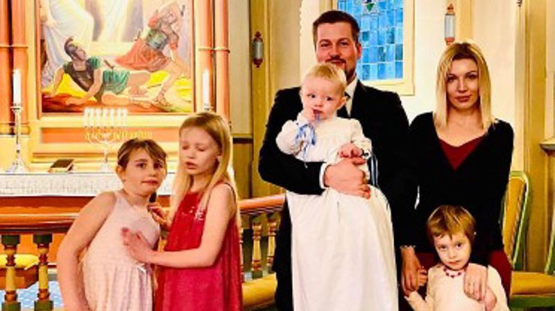 Døpte Mathias i lunsjen