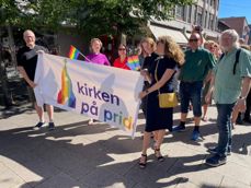 Kirken på Pride i Fredrikstad 13 Juli 2022