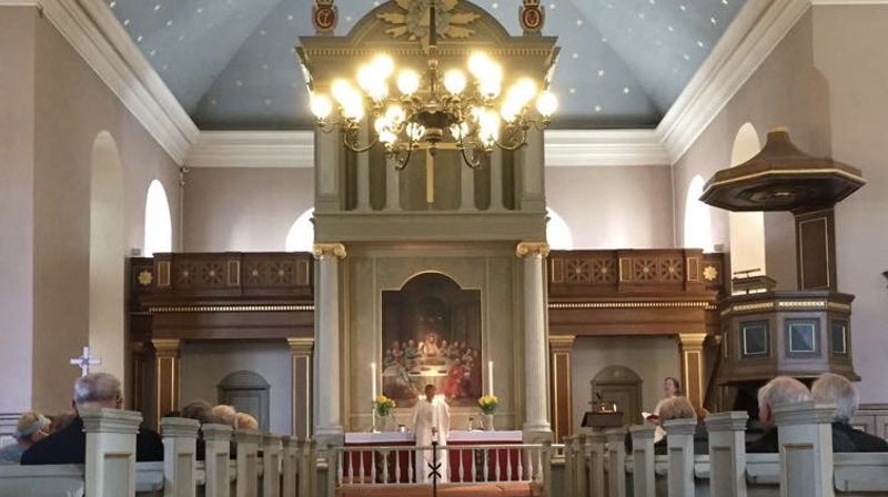 Interiør i Østre Fredrikstad kirke (FOTO: Borg bispedømmekontor)