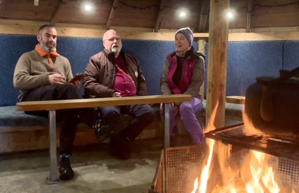 Biskopen gikk tur med Seniorgruppa i Varteig og spiste deretter lunsj i lavoen. Det ble veldig hyggelig!