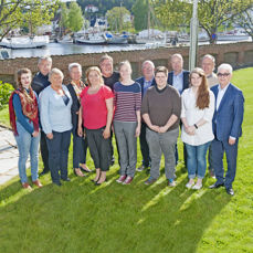 Åpen Folkekirkes kandidater i Borg fra venstre: Solveig J. Mysen, Kjetil Hafstad, Liv Hesjadalen, Trine Britt Nordstrøm, Karin-Elin Berg, Rolf Reikvam, Maja Osberg, Pål Antonsen, Line Halvorsrud, Nils Øby, Marianne Skadal, Øyvind Jørgensen, Helge Ranvik. Torhild Sølvik Jensen var ikke tilstede da bildet ble tatt.