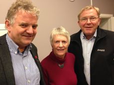 Vurdèr om du vil stille som kandidat til bispedømmerådet 2016-2020! Leder av valgrådet Grethe Mugaas flankert av prost Torstein Lalim og kateket Steinar Ørum, alle i valgrådet.