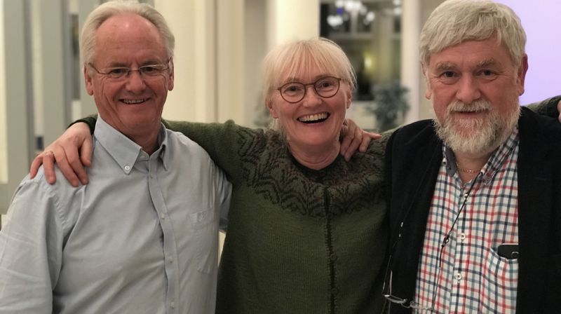 Glade medlemmer i Gressvik menighetsråd; Tom Olsen, Hilde Aarthun Hasselgård og Trond Tukkensæther