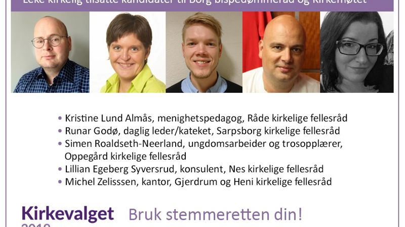 Leke kirkelige tilsatte kandidater til nytt bispedømmeråd