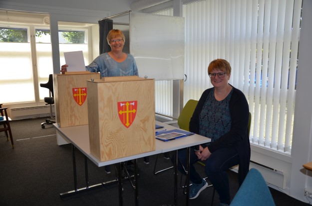 Valgmedarbeiderne i Hamar og Vang viser hvordan det foregår.