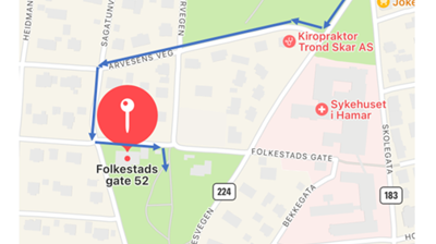 Ny adkomst til bispedømmekontoret