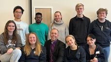 Ungdomsrådet i Hamar bispedømme valgt i november 2023. Foto: Hamar bispedømmeråd