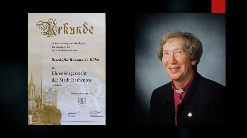 Biskop Em Rosemarie Köhn er utnevnt til æresborger av Rathenow