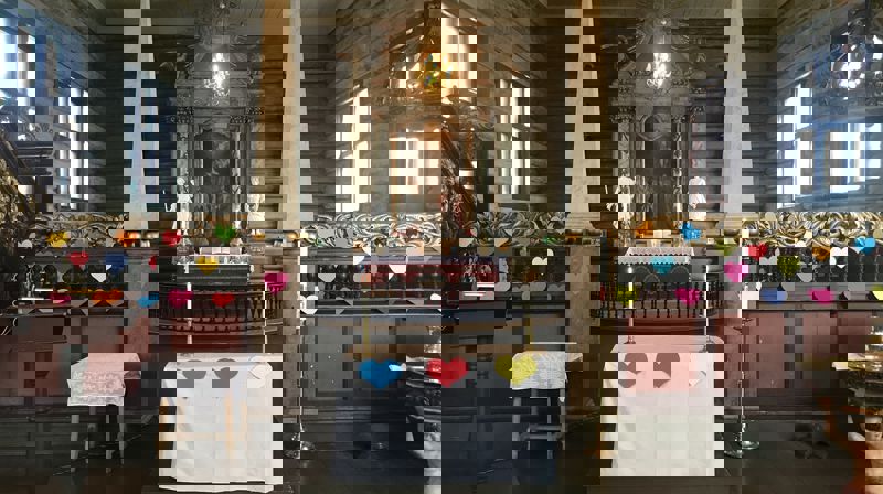 Prostiet jobber aktivt for å utvikle folkekirka. Alteret i Elverum kirke. Foto: Geir Wiknes