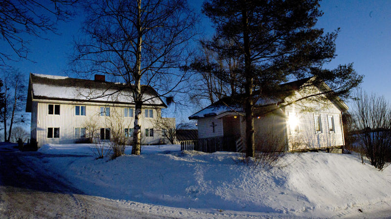 Engen kloster i vinterskrud. Foto: Mikaela Berg. Gjengitt med tillatelse fra Engen kloster.