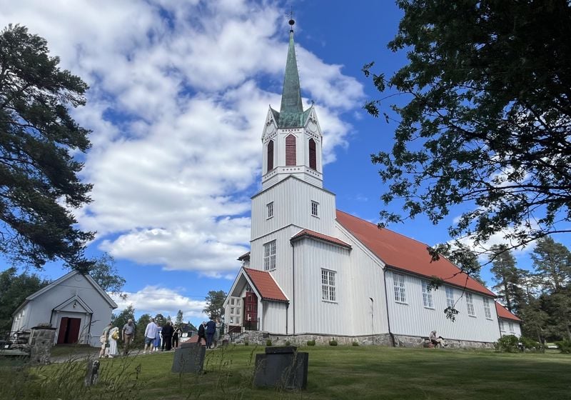 Gudstjenesten ble holdt i Grue Finnskog kirke. Foto: Hamar bispedømmeråd.