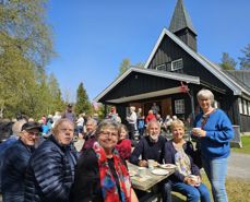 Fullt hus på Kristi himmelfartsdag i Bråstad menighet. Foto: Jens Dale