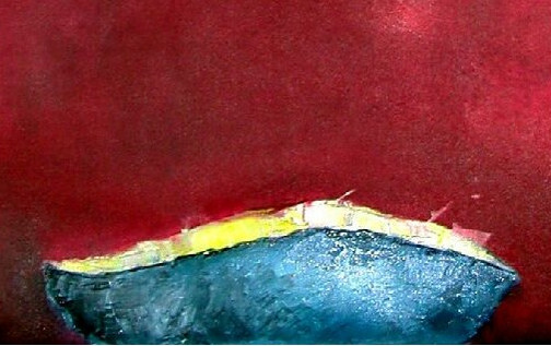 "I lysets gjenskinn ser vi hvor vi skal gå - om vi gir det plass og rom til å skinne." Maleri av Terje Dannemark