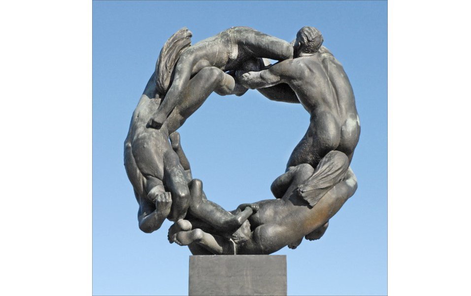 «Livshjulet», en skulptur av Gustav Vigeland i Vigelandsanlegget i Frognerparken i Oslo. Foto: Wikipedia.