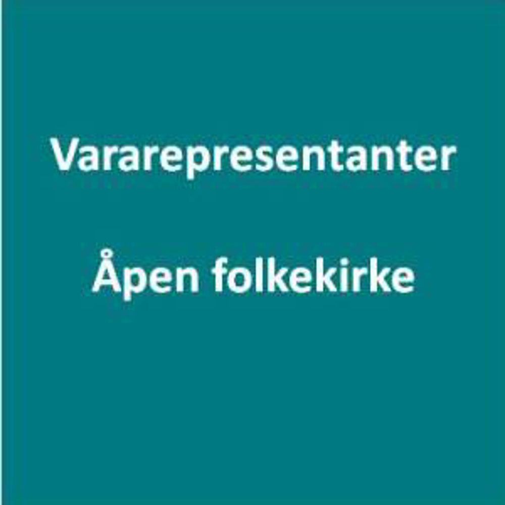 Vararepresentanter - Åpen folkekirke