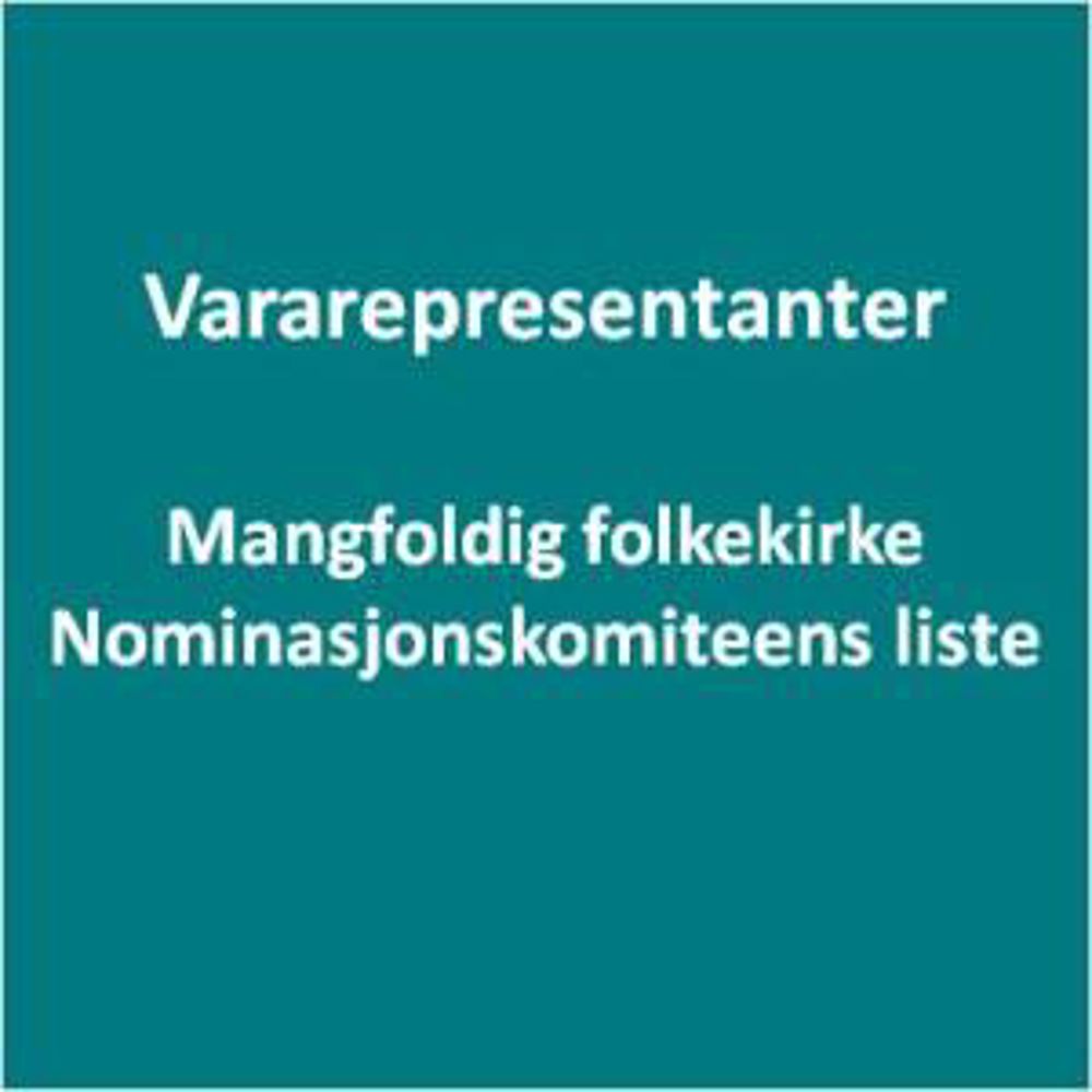 Varamedlemmer Mangfoldig folkekirke