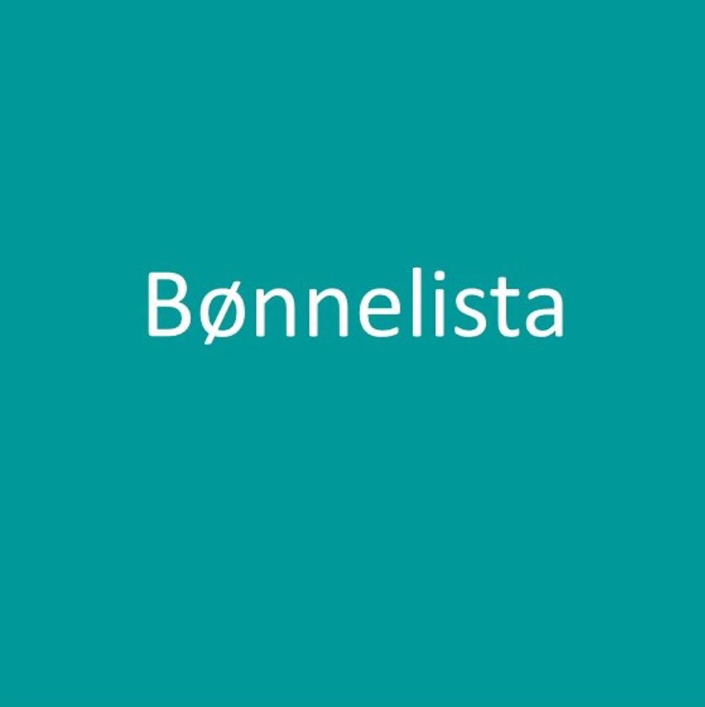 Bønnelista