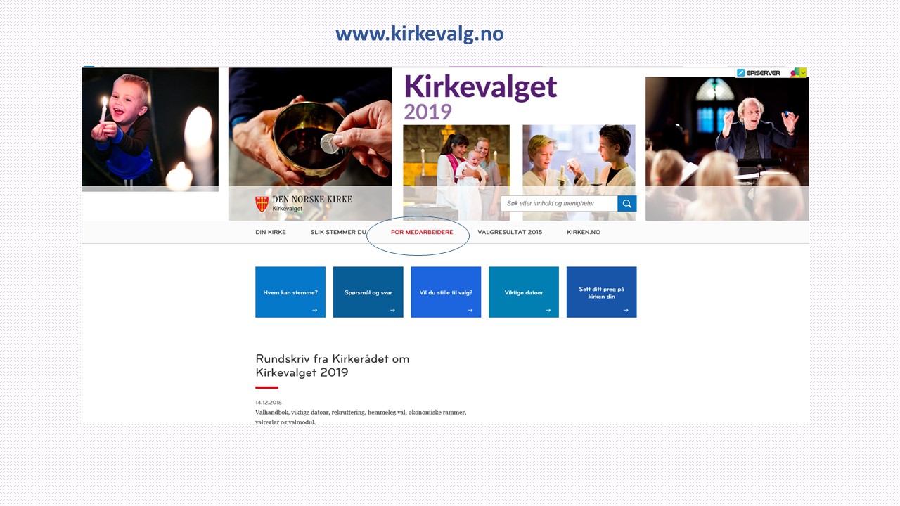 Om kirkevalg - for ansatte