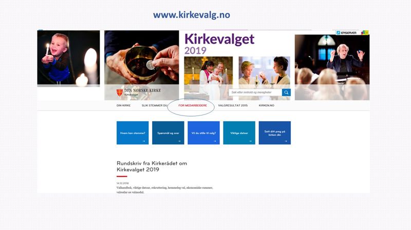 Om kirkevalg - for ansatte