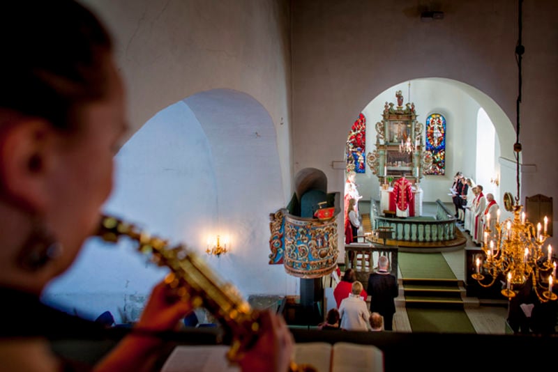 En vigslingsgudstjeneste involverer mange av de ansatte i kirken. Foto: Bo Mathisen