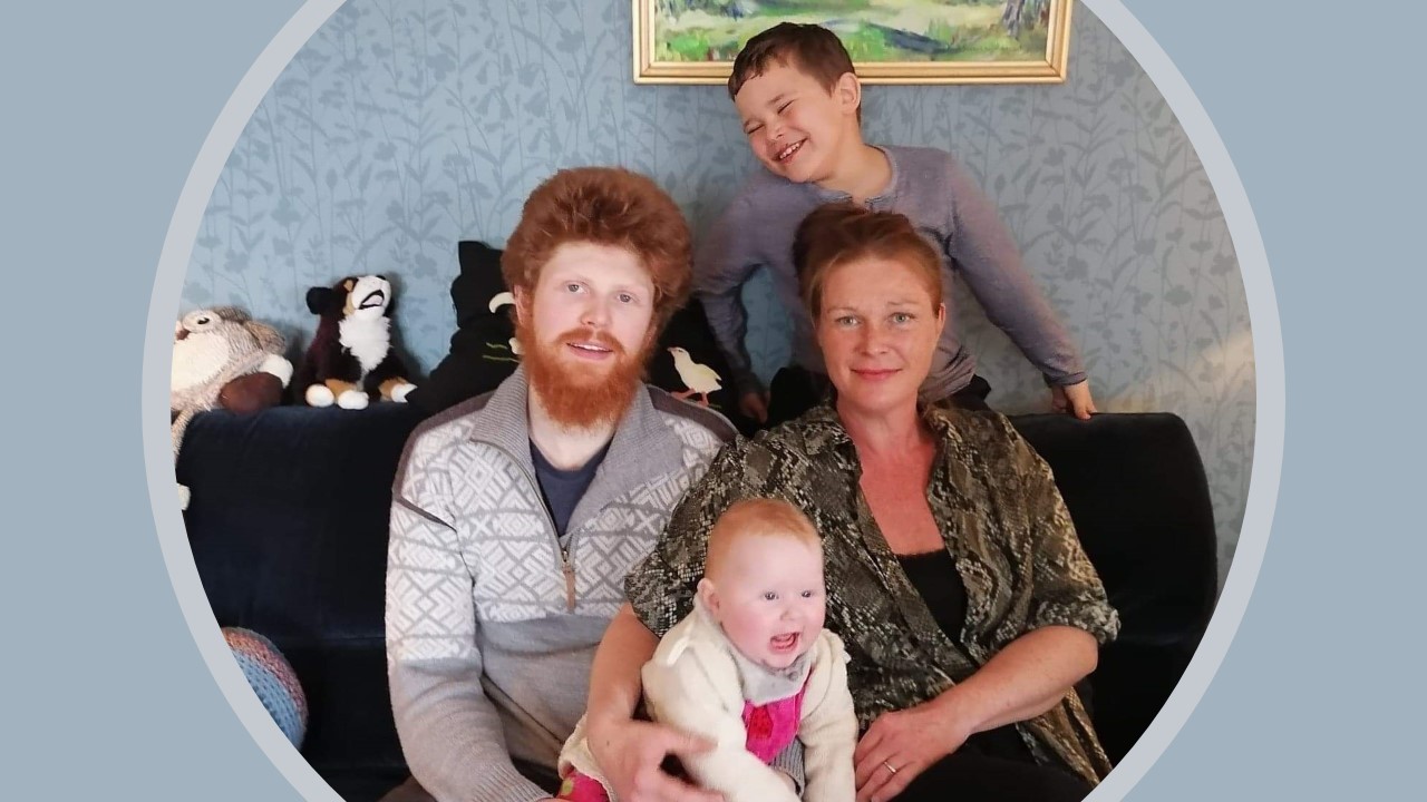 Irene og Sigurd Hanserud med barna Milo(8) og Aurora (snart 2) Foto: Ida Bente Hordnes
