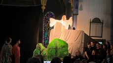 Frå konfirmantmusikalen i Hareid. Bilete: Hareid sokn