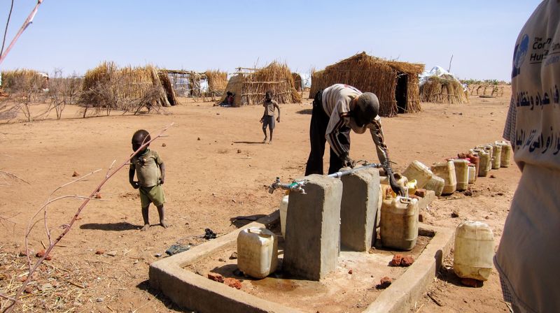 Vann sikres til mennesker i Sudan ,bl.a. med midler fra Kirkens Nødhjelps fasteaksjon. (Foto: Ingeborg Midttømme)