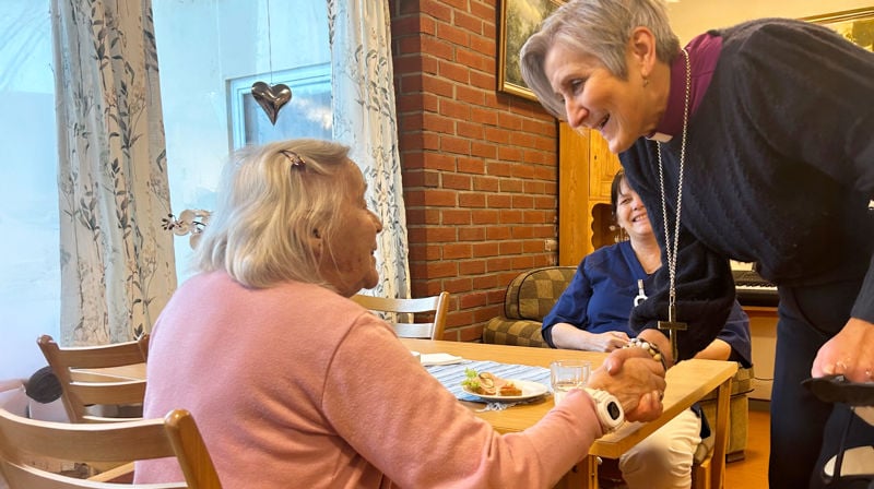 Besøkte sykehjemmet i Malm