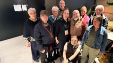 Valgte representanter i Nidaros bispedømmeråd, klar for Kirkemøtet 2026. Fra venstre: Randi Sollie Denstad, Bjørn Thomas Åhren, Kjersti Ngozi Furuseth, Magne Bergslid, Agnes Sofie Engen Gjeset, Jon Fredrik Skauge, Sofie Marcelie Hopshaug-Bakke, Kristine Setran, Ivar Selmer-Olsen og Ingrid Meslo. I tillegg er biskopene Herborg Finnset og Olav Fykse Tveit en del av Kirkemøtet. (Foto: Magne Vik Ravndal)