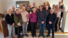 God stemning da biskop Herborg Finnset møtte alle kirkeansatte i Orkland (Foto: Aud Kristin Saltvik Aasen)