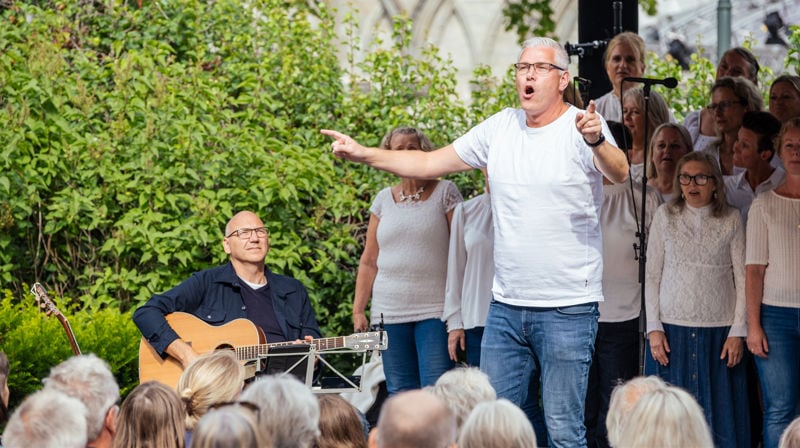 Leif Ingvald Skaug er på scenen med gospel og allsang hver dag under Olavsfest