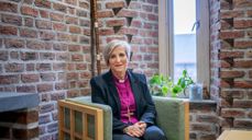 Biskop Herborg Finnset på kontoret i Erkebispegården i Trondheim. Foto: Berre/Nidaros bispedømme Andre Foto: Nidarosdomen.no