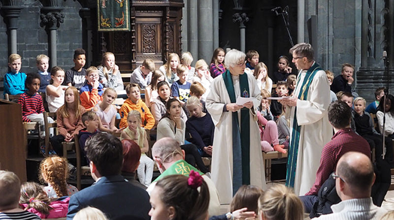 Fredsgudstjeneste med Esau, Jakob og fredsprisvinner Juan Manuel Santos