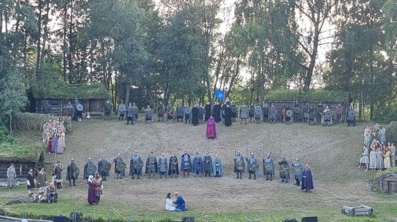 Her et glimt fra Spelet om Olav den hellige på Stiklestad sommeren 2022.