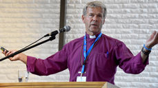 - Nåde er når alt er tapt, å få alt tilbake, sa Per Arne Dahl i sin bibeltime under Kirke 2017. (Alle foto: Magne Vik Bjørkøy)