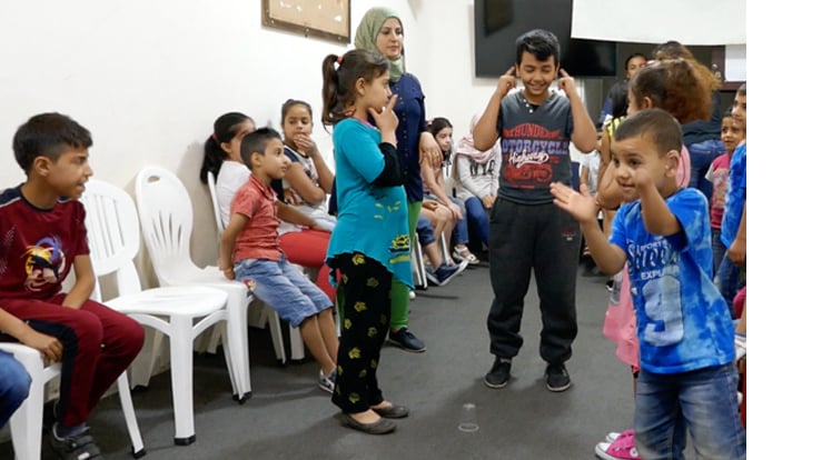 Ranheim menighet hjelper barn fra Syria og Irak som nå lever i Libanon. Mange lider av krigstraumer