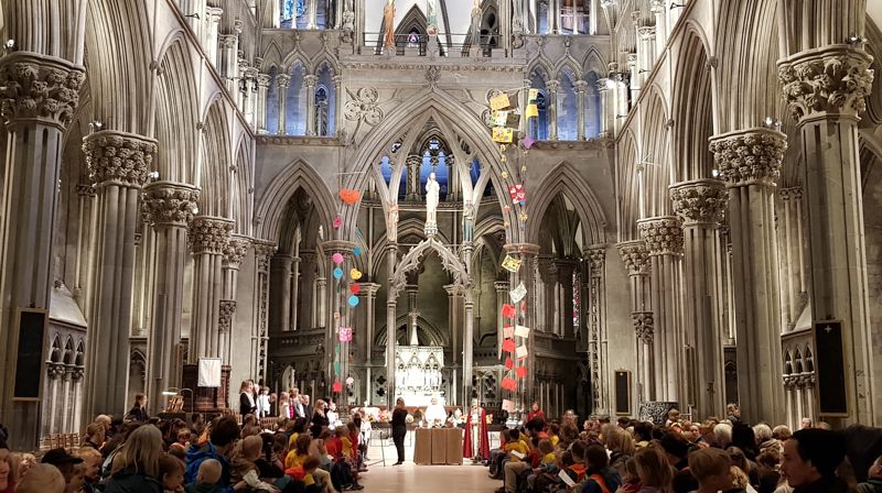 Barnehagegudstjeneste i Nidarosdomen