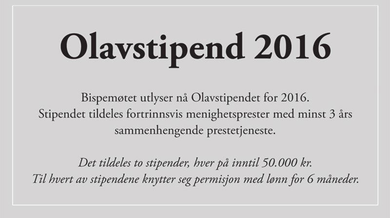 Olavstipendet 2016