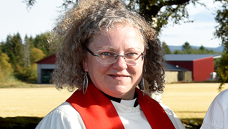 Christine Waanders har vært sogneprest i Vinne og Vuku de siste årene. Nå skal hun lede prestetjenesten i Verdal, Levanger og Frosta - og blir en del av biskopens ledergruppe. (Alle foto: Magne Vik Bjørkøy)