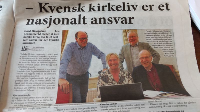 Kvensk kirkeliv er et nasjonalt ansvar